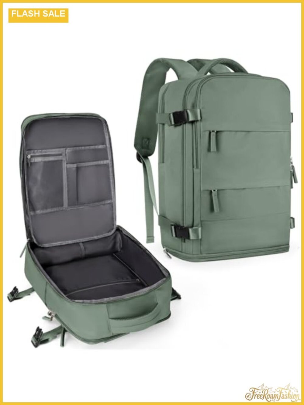 Waterproof Travel Backpack, 15.6" Laptop, Hiking Daypack with Wet Bag & Shoe
